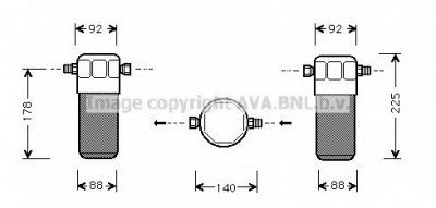 AVA QUALITY COOLING aid154 -  Осушитель, кондиционер